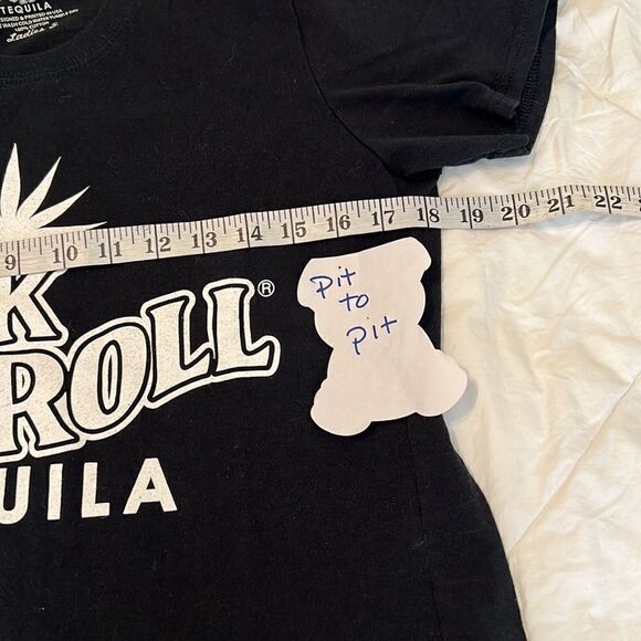 Rock and Roll tequila black  size small short sleeve T-shirt GUC - Picture 4 of 7